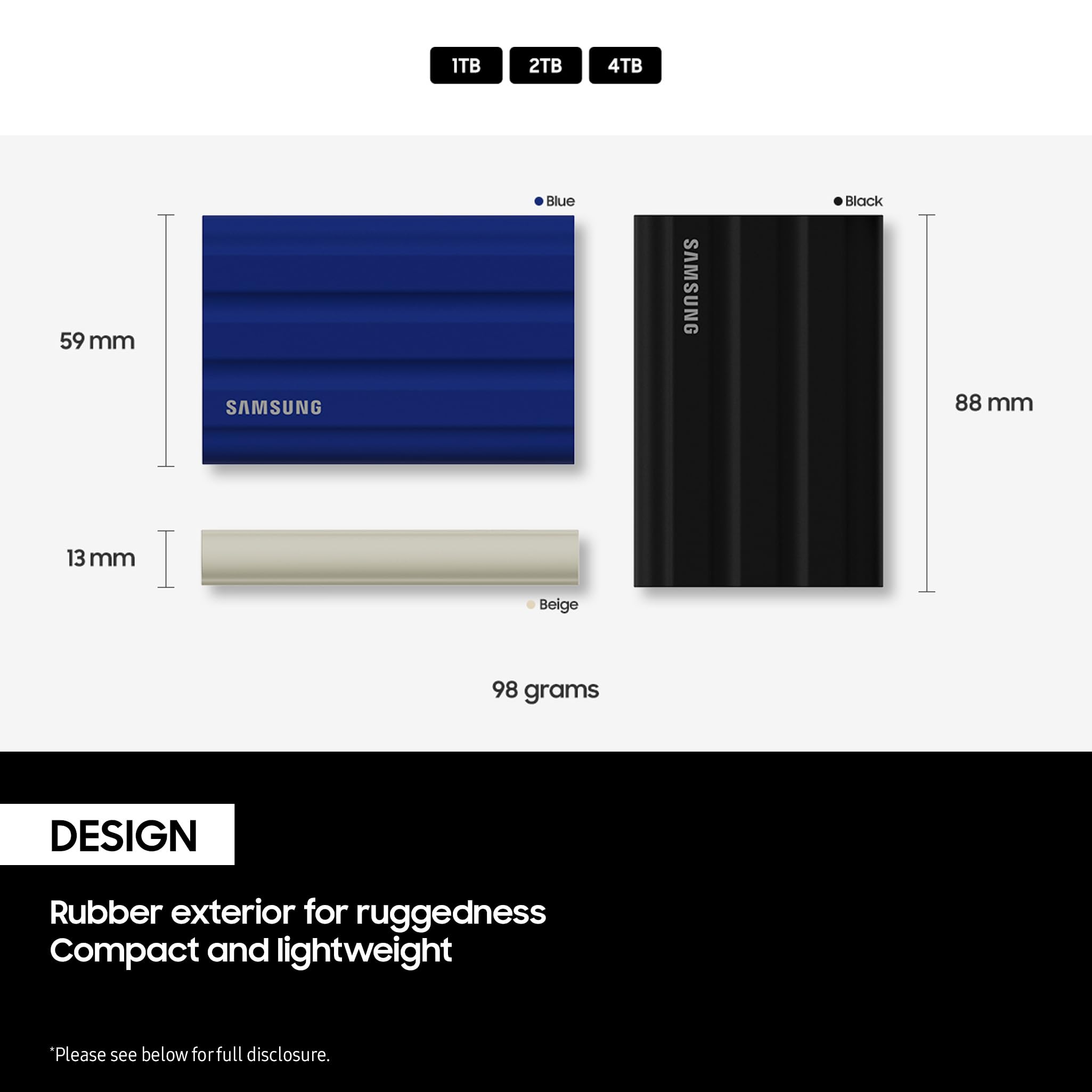 Samsung T7 Shield Portable SSD 4TB